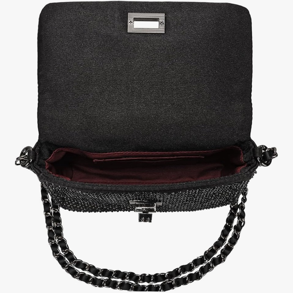 Black Sparkling Rhinestone Shoulder Bag - Picture 4 of 4
